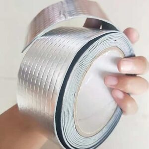 8 Rolls Aluminum foil Butyl Tape Aluminum foil Tape Tape Plumbing Tape Window Crack Tape Window weatherstrip Plumber Aluminum Tape for Duct Gutter sealant roof Patch car