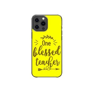 one blessed teacher sweet pattern art design anti-fall and shockproof gift iphone case (iphone 12 mini)