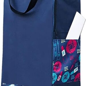 Wcxixo Waterproof Oxford Cloth Shopping Bag, Foldable Shopping Cart Bag, Reusable Trolley Replacement Bags, Large Capacity Shopping Cart Spare Bag