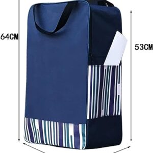 Wcxixo Waterproof Oxford Cloth Shopping Bag, Foldable Shopping Cart Bag, Reusable Trolley Replacement Bags, Large Capacity Shopping Cart Spare Bag