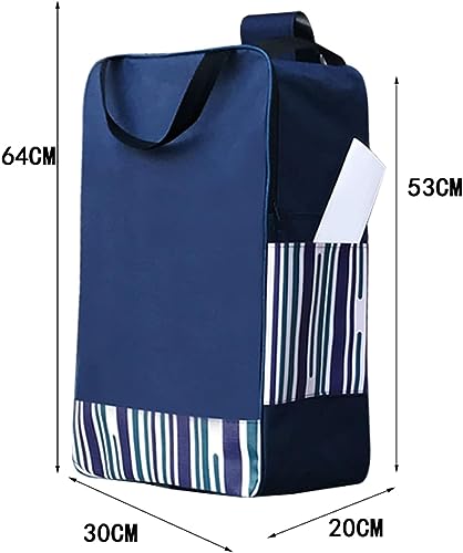 Wcxixo Waterproof Oxford Cloth Shopping Bag, Foldable Shopping Cart Bag, Reusable Trolley Replacement Bags, Large Capacity Shopping Cart Spare Bag