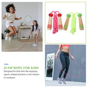 Unomor 6 pcs cartoon skipping rope jump rope for fitness kids exercise equipment jump rope jump rope weighted wood jump rope kids rope Portable Skipping Ropes Kids Jumping Rope