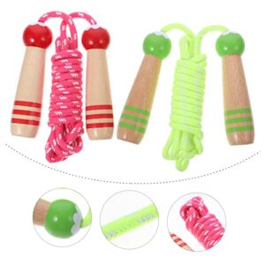 Abaodam 6 pcs cartoon skipping rope jump ropes for kids skipits for kids portable exercise equipment kids jumprope rope adjustable jumping ropes children jumping rope Wood Jump Rope Kids