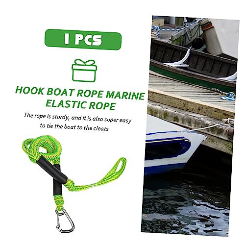 Abaodam 3pcs Boat Rope Boat Dock Lines Elastic Mooring Rope Dock Rope Marine Accessories Black Bungee Cords Braid Accessories Boat Accessory Dock watercraft Safety Rope Outdoor Boat Supply