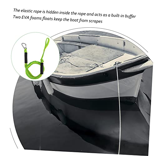 Abaodam 3pcs Boat Rope Boat Dock Lines Elastic Mooring Rope Dock Rope Marine Accessories Black Bungee Cords Braid Accessories Boat Accessory Dock watercraft Safety Rope Outdoor Boat Supply