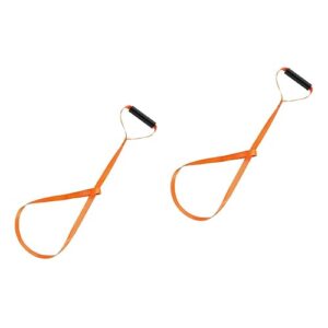 toddmomy 2pcs heavy duty strap deer drag rope deer cart deer daily use strap sturdy deer carrier heavy bow and antlers mop cloth multicolor supplies tow line nylon