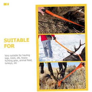 Toddmomy 2pcs Heavy Duty Strap Deer Drag Rope Deer cart Deer Daily use Strap Sturdy Deer Carrier Heavy Bow and Antlers Mop Cloth Multicolor Supplies Tow line Nylon