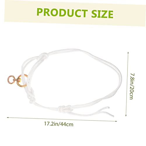 Toddmomy 2pcs Bull Bridle Cowboys Lanyard halters for Horses bitless Bridle Poly Rope Goat Halter Outdoor Cattle Halter Cattle Cattle Bridle Iron Hanging Neck White Supplies