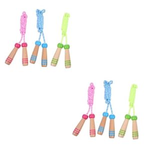 besportble 6 pcs adjustable skipping rope exercise jump rope skipits for kids jump rope for fitness workout fitness jump rope children s skipping rope jump ropes for kids exercise equipment