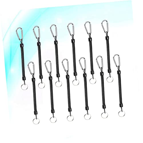 OSALADI 36 pcs Retractable Fishing Lanyard pogo Spring Tool Fishing Gadgets Coil Spring Fishing kit Key Rings Keychains Anti-Lost Phone Spring Miss Rope Security line Protection Rope Heavy