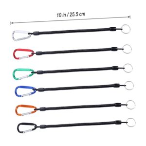 OSALADI 36 pcs Retractable Fishing Lanyard pogo Spring Tool Fishing Gadgets Coil Spring Fishing kit Key Rings Keychains Anti-Lost Phone Spring Miss Rope Security line Protection Rope Heavy