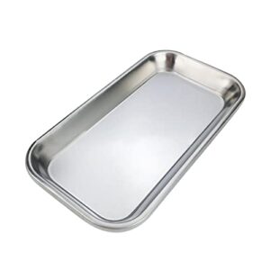 GEEKLLS Breakfast Tray Stainless Steel Nail Plate Cosmetic Storage Tray Surgical Tray