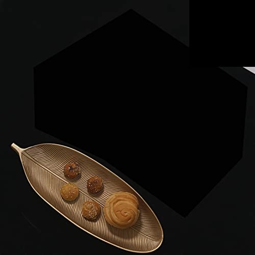 GEEKLLS Breakfast Tray Decorative Tray Gold Shape Serving Tray Jewelry Pallet Fruit Snack Dish Table Storage Organizer