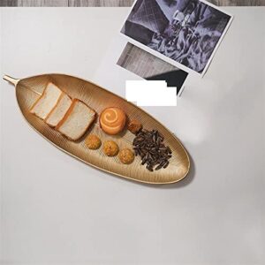 GEEKLLS Breakfast Tray Decorative Tray Gold Shape Serving Tray Jewelry Pallet Fruit Snack Dish Table Storage Organizer