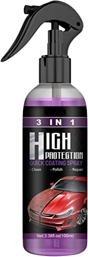 100ml Quick Coat Ceramic Coating Car Wax, 3 In 1 High Protection Quick Car Ceramic Coating Spray, Car Scratch Nano Repair Spray