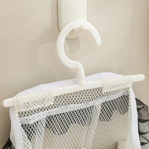 Reusable Clothespin Bag With Hanger Hanging Storage Mesh Bag For Over The Door Home Or Mesh Laundry Bags Ornament Storage with Zipper