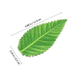 UPKOCH 200pcs Artificial Leaves Faux Tropical Leaves Sushi Grass Divider Bento Box Food Divider Decoration Sushi Baran for Hawaiian Luau Jungle Beach Party Kitchen Table Runner Centerpiece Place Mat