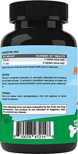 Vitamatic Melatonin for Dogs - 6 mg - 120 Beef Flavored Chewable Tablets ((Pack of 1))