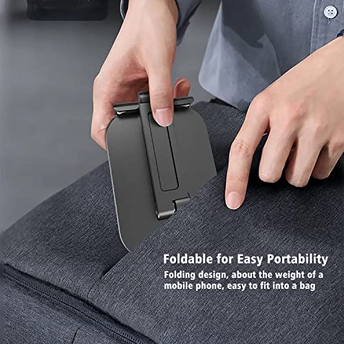 Cell Phone Stand for Desk, Adjustable Height and View Angle, Foldable Metal Cell Phone Holder for Android Phone 、iPhone and Tablet Like iPhone 13 Pro Xs Max Xr X Se 8 Ipad