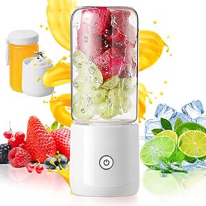 sports water bottle with portable blender for juice and smoothies maker usb travel juice cup personal travel blender baby food mixing updated 6 blades (3)