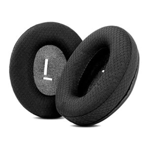 taizichangqin ear pads ear cushions earpads replacement compatible with utaxo bh001 utbh001 headphone ( black fabric )