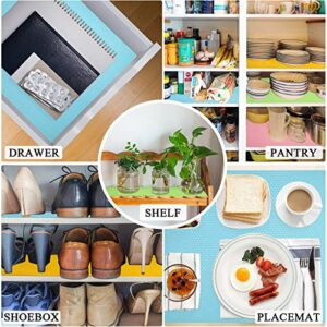 16 PCS Refrigerator Liners for Shelves Washable Fridge Liner Mats Waterproof Oilproof Refrigerator Shelf Liners for Glass Shelves (4 Colors)