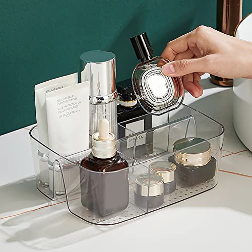 Plastic Cosmetic Storage Organizer Box Containers, VALINK Makeup Organizer for Bathroom, Bedroom and Vanity Countertops