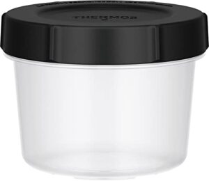 thermos kc-ra500 bk storage container, my food container, round, 16.9 fl oz (500 ml), black