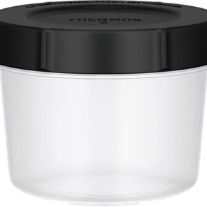 Thermos KC-RA500 BK Storage Container, My Food Container, Round, 16.9 fl oz (500 ml), Black