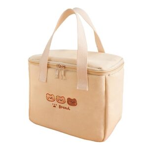 richtrue kawaii lunch bag for girls box insulated cute bags women kids (bear- bucket)
