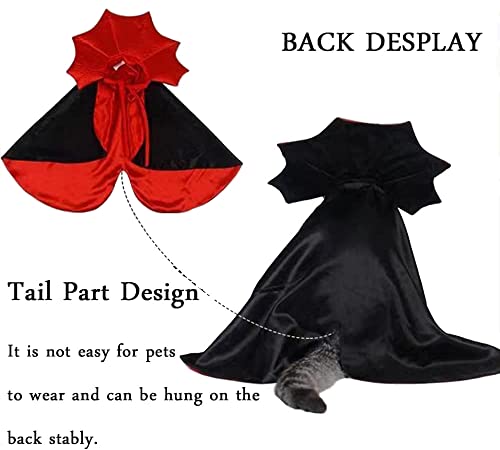 Halloween Costumes for Cats Dogs Cat Cloak Vampire Cape for Pet Costume Halloween Cats Outfit