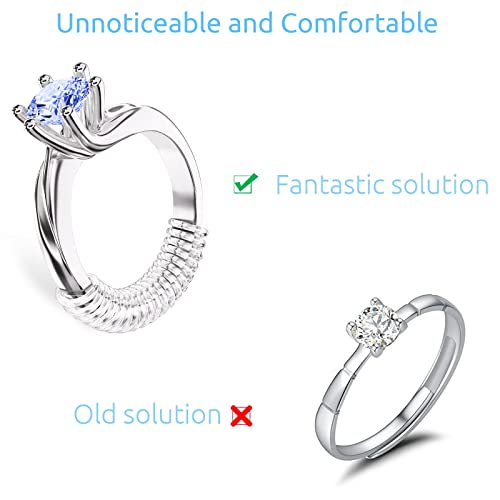 REIDEA Ring Adjuster, Invisible and Comfortable Non-Slip, Various Sizes to Fit Almost Rings