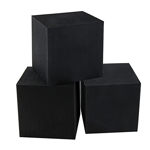 Mekek Activated Carbon Aquarium Filter, Fish Tank Cleaner Cube Honeycomb Structure Charcoal Deodorant Water Purifier, Aquarium Water Purifier Cube ​for Fish Tank, Ponds Small 10x10x5cm