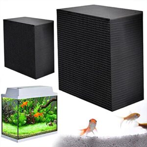 mekek activated carbon aquarium filter, fish tank cleaner cube honeycomb structure charcoal deodorant water purifier, aquarium water purifier cube ​for fish tank, ponds small 10x10x5cm