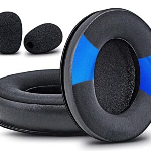 Revolver Cooling Gel Ear Pads for Cloud Revolver / Revolver S Headset I Thicker Enhanced Memory Foam - Hybrid Sport Fabric More Comfort by DIMOST