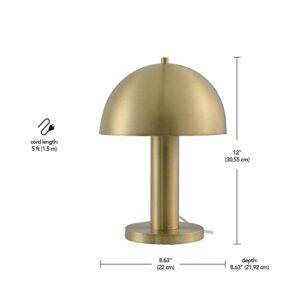 Globe Electric Novogratz x 65856 Olivia 12" Table Lamp, Matte Brass