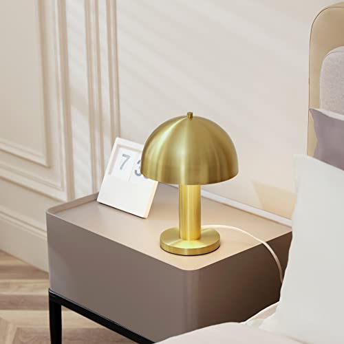 Globe Electric Novogratz x 65856 Olivia 12" Table Lamp, Matte Brass