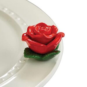 nora fleming hand-painted mini: roses are red (red rose) a276