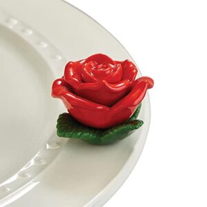 Nora Fleming Hand-Painted Mini: Roses are red (red Rose) A276