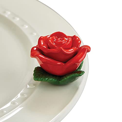 Nora Fleming Hand-Painted Mini: Roses are red (red Rose) A276