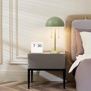 Globe Electric Novogratz x 65850 Haydel 21" 2-Light Table Lamp, Sage Green, Double On/Off Pull Chain