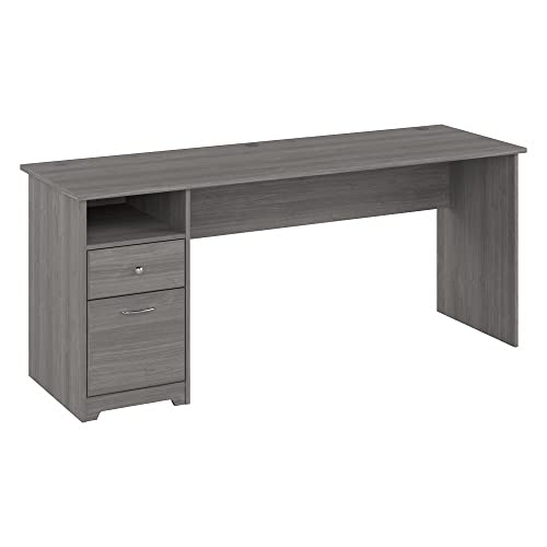 Bush Furniture Cabot Computer Desk with Drawers, 72W, Modern Gray