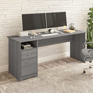 Bush Furniture Cabot Computer Desk with Drawers, 72W, Modern Gray
