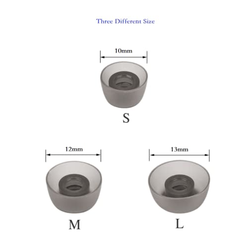 Earbud Replacement Tips Compatible with Jabra Elite 75t Headphone，6 Pairs Earbud Silicone Tips Compatible with Soundcore Liberty、Truengine Se、Echo Buds Ect.