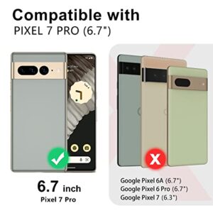 Lamcase Google Pixel 7 Pro (2022) Case - Crystal Clear Glitter TPU Slim Shockproof Cover for Women & Girls