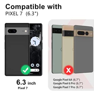 Lamcase for Google Pixel 7 Case, Crystal Clear Bling Sparkly Glitter Shiny Soft Flexible TPU Slim Drop Protection Rugged Shockproof for Women Girls Cover for Google Pixel 7 (2022), Glitter