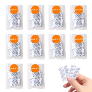 medlladle 500cc food grade oxygen absorbers 100 count 10 pack individually sealed for long term food storage & survival for canning, vacuum bags,mason jars, harvest right freeze dryer, dehydrated