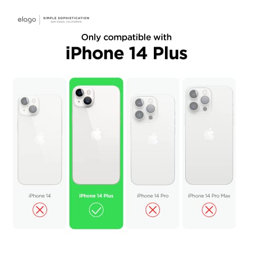 elago Compatible with iPhone 14 Plus Case, Liquid Silicone Case, Full Body Protective Cover, Shockproof, Slim Phone Case, Anti-Scratch Soft Microfiber Lining, 6.7 inch (Stone)