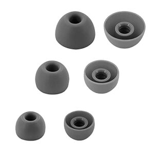 aiivioll 6 pack silicone ear tips for beats fit pro/studio buds/studio buds+ in ear tips replacement ear tips s/m/l (dark gray)