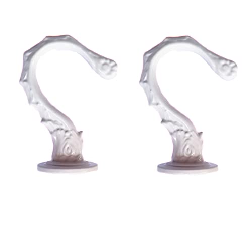 GDQLCNXB Ceiling Hooks 2.6"/65mm - Heavy Duty Swag Hook with Steel Screws Bolts and Toggle Wings for Hanging Plants Ceiling Installation Cavity Wall Fixing White - (2 Sets)